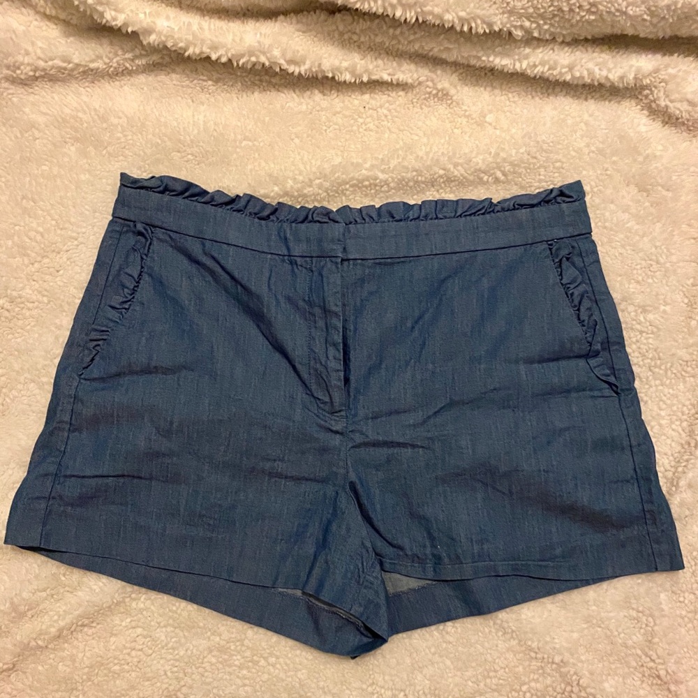 J. Crew ruffle shorts
